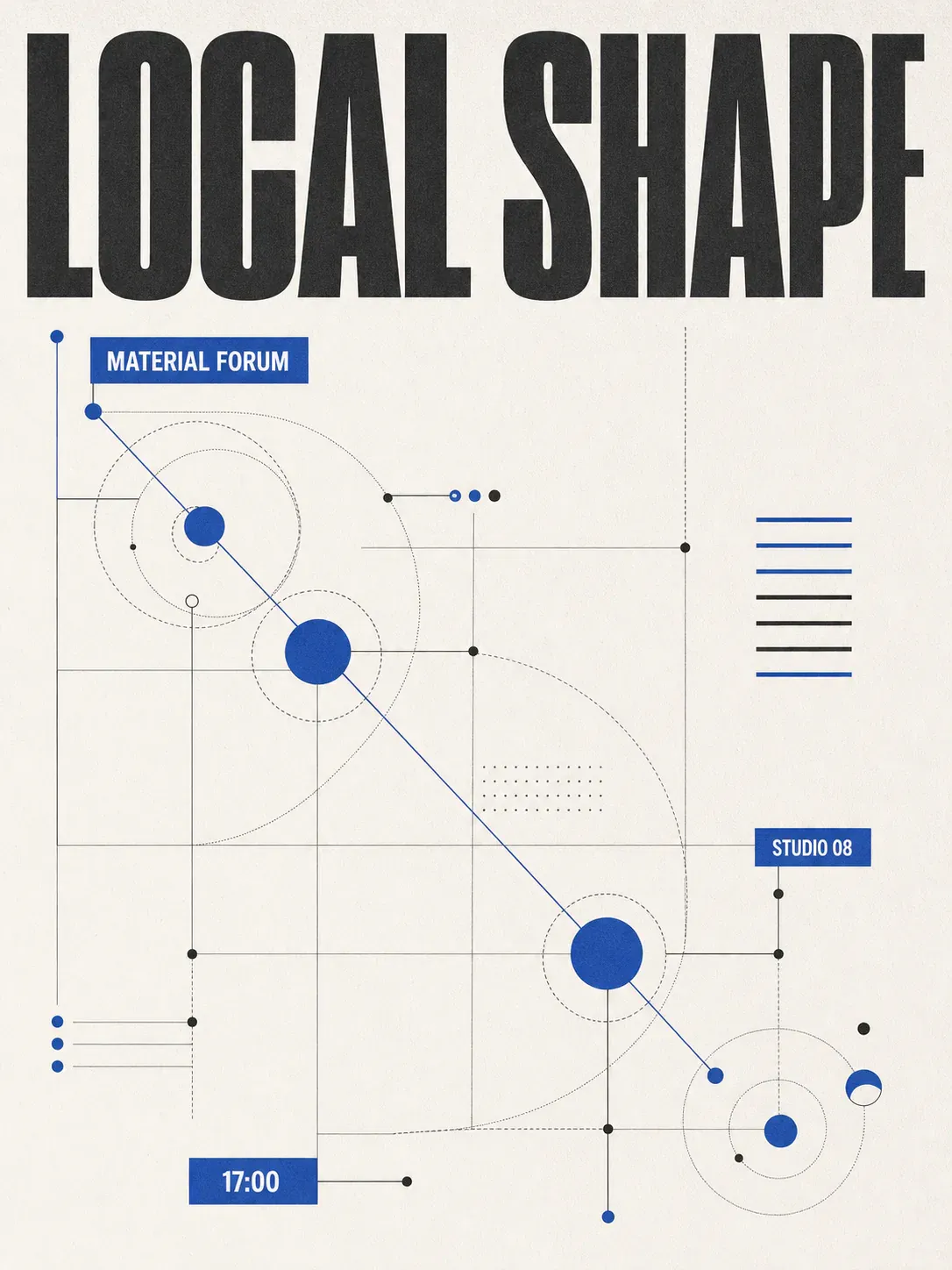 Local Shape Material Forum Poster Design｜AI Image Generation Prompts