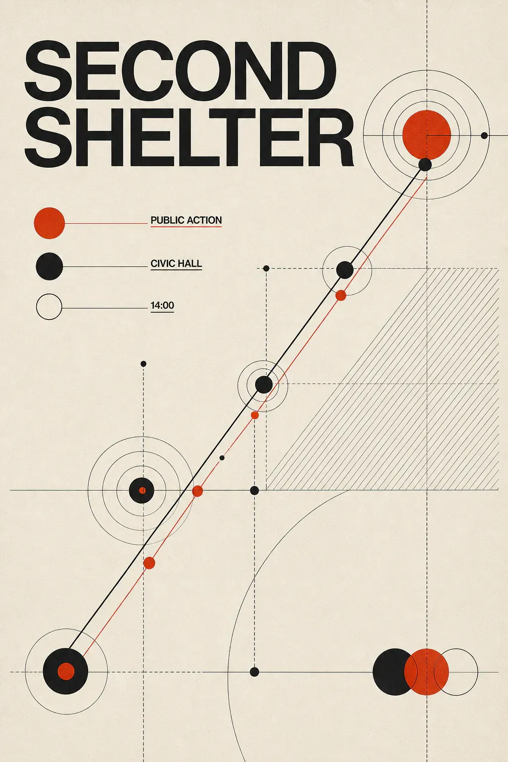 Second Shelter Abstract Geometric Poster｜AI Image Generation Prompts