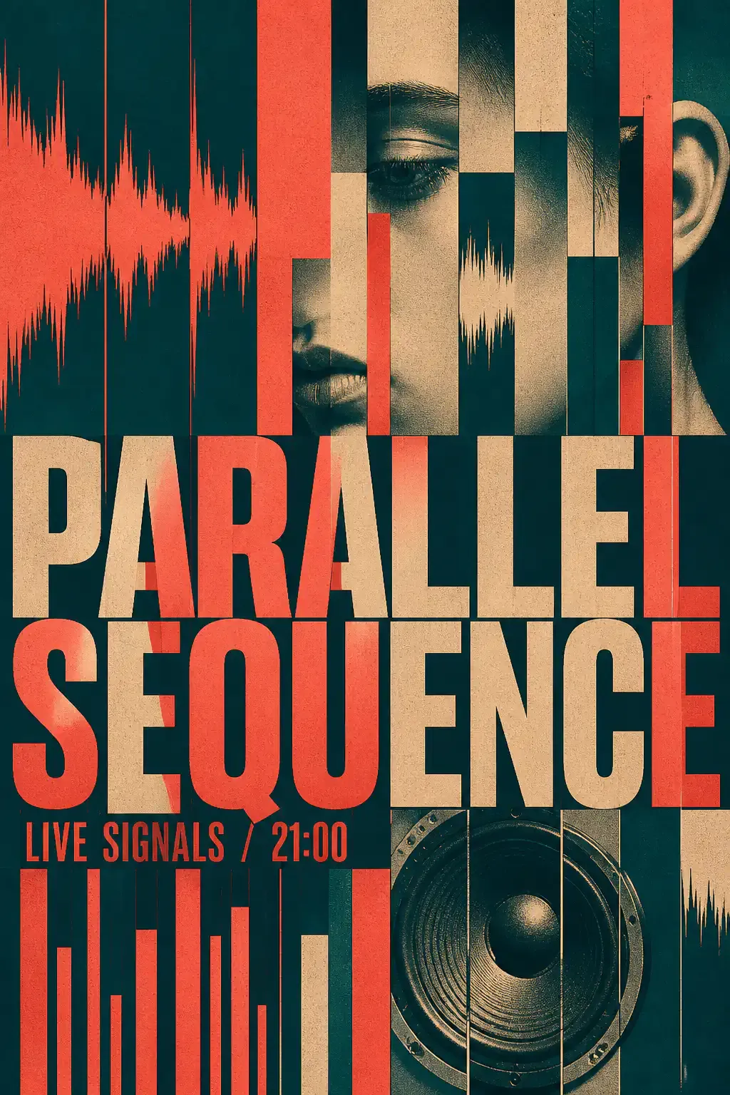 Parallel Sequence Live Signals Music Poster｜AI Image Generation Prompts
