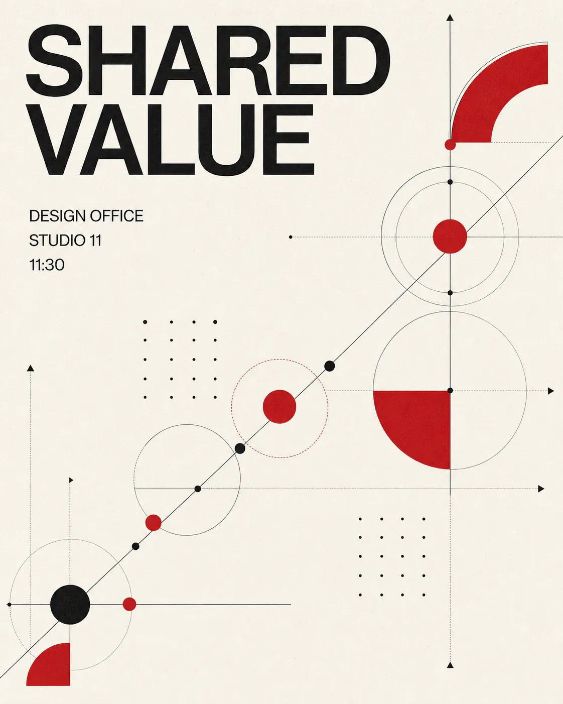 Shared Value Geometric Design Poster｜AI Image Generation Prompts