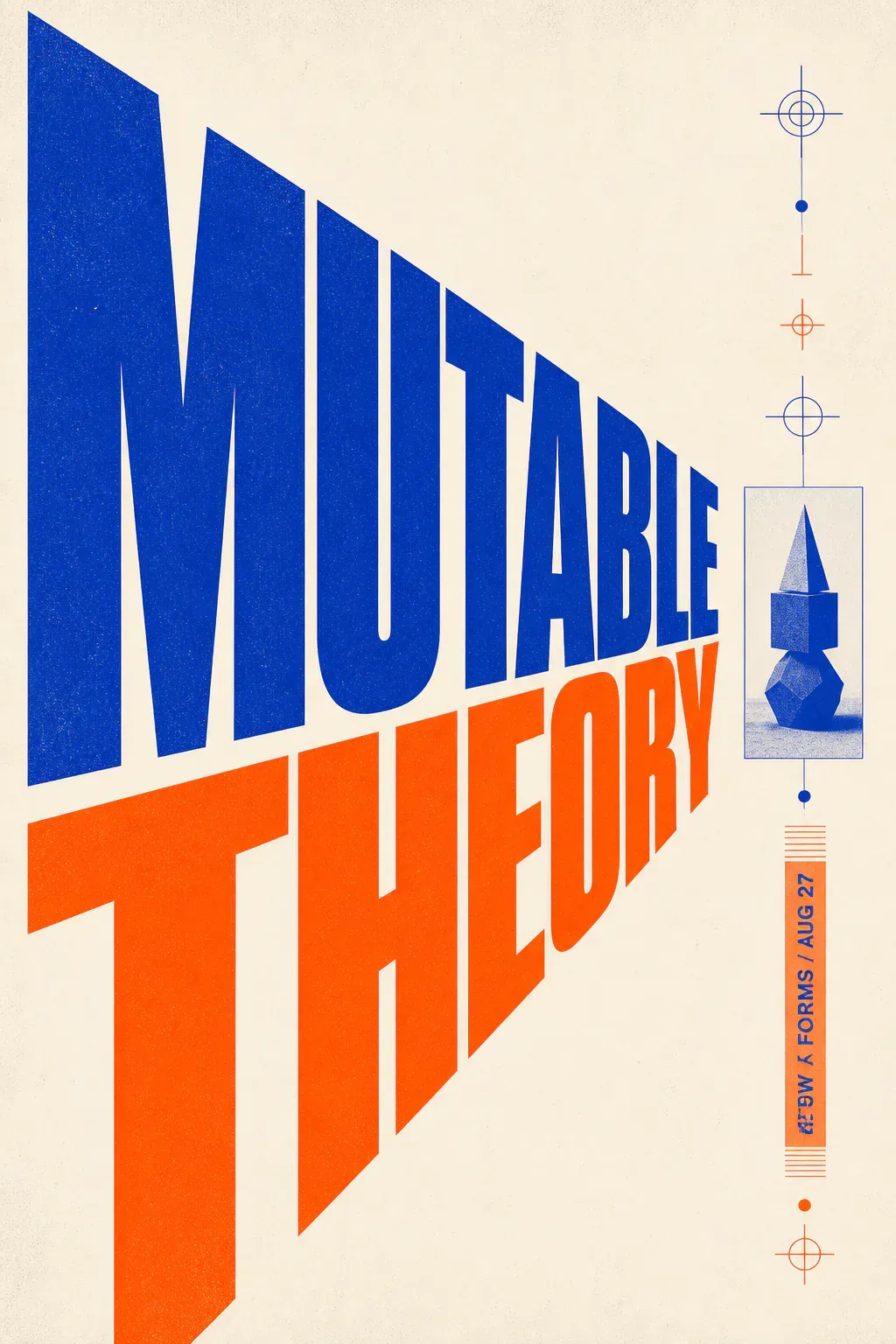 Mutable Theory 3D Typography Poster Design｜AI Image Generation Prompts