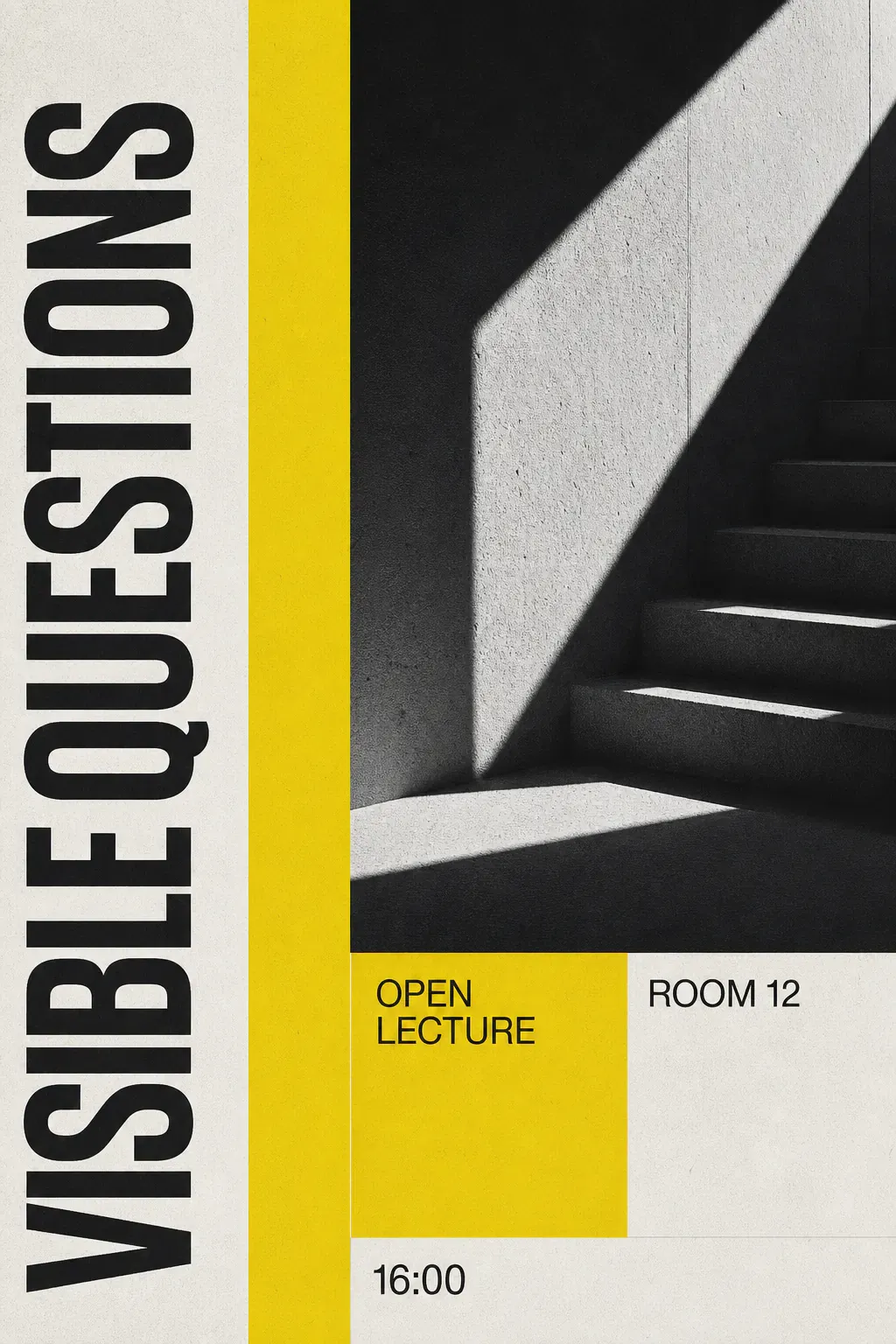 Visible Questions Open Lecture Poster Design｜AI Image Generation Prompts