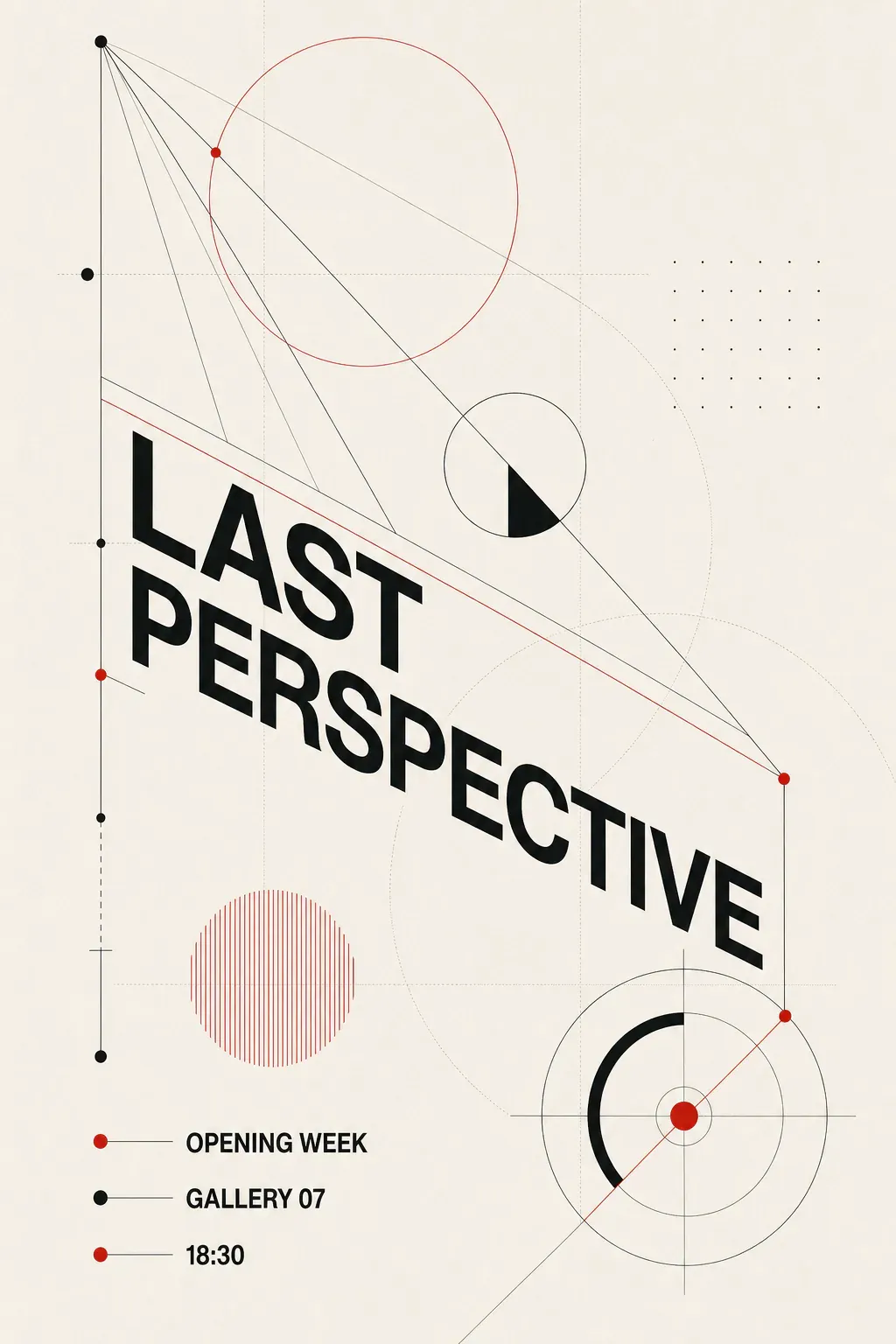 Last Perspective Geometric Art Poster｜AI Image Generation Prompts