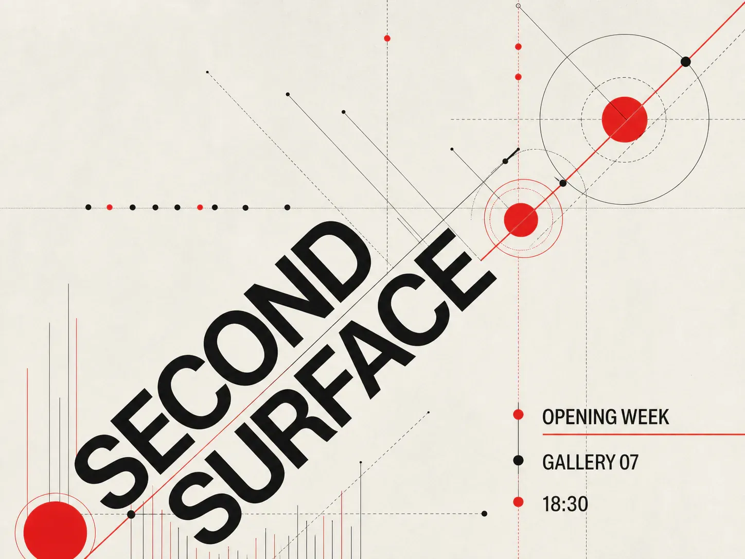 Second Surface Opening Week Event Poster｜AI Image Generation Prompts