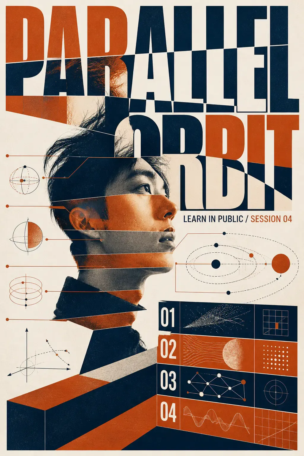 Parallel Orbit Learn In Public Session 04 Poster｜AI Image Generation Prompts