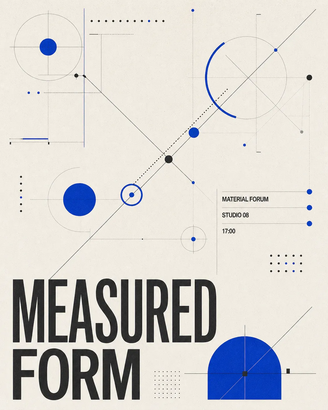 Measured Form Material Forum Geometric Poster｜AI Image Generation Prompts