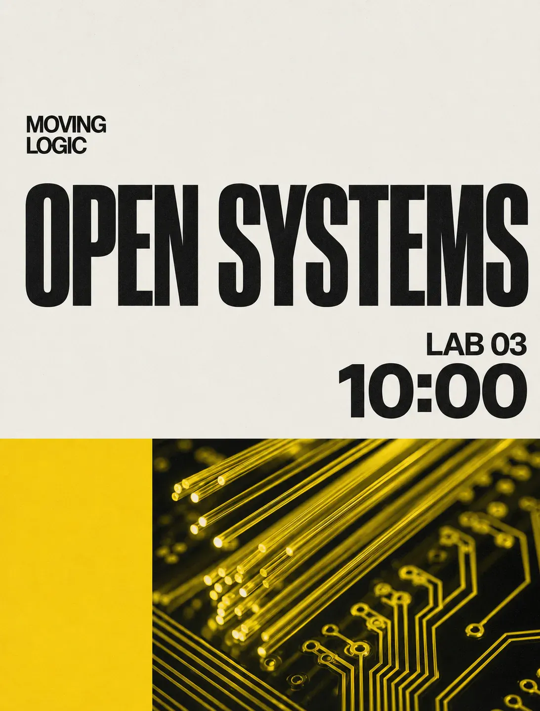 Moving Logic Open Systems Lab 03 Poster｜AI Image Generation Prompts