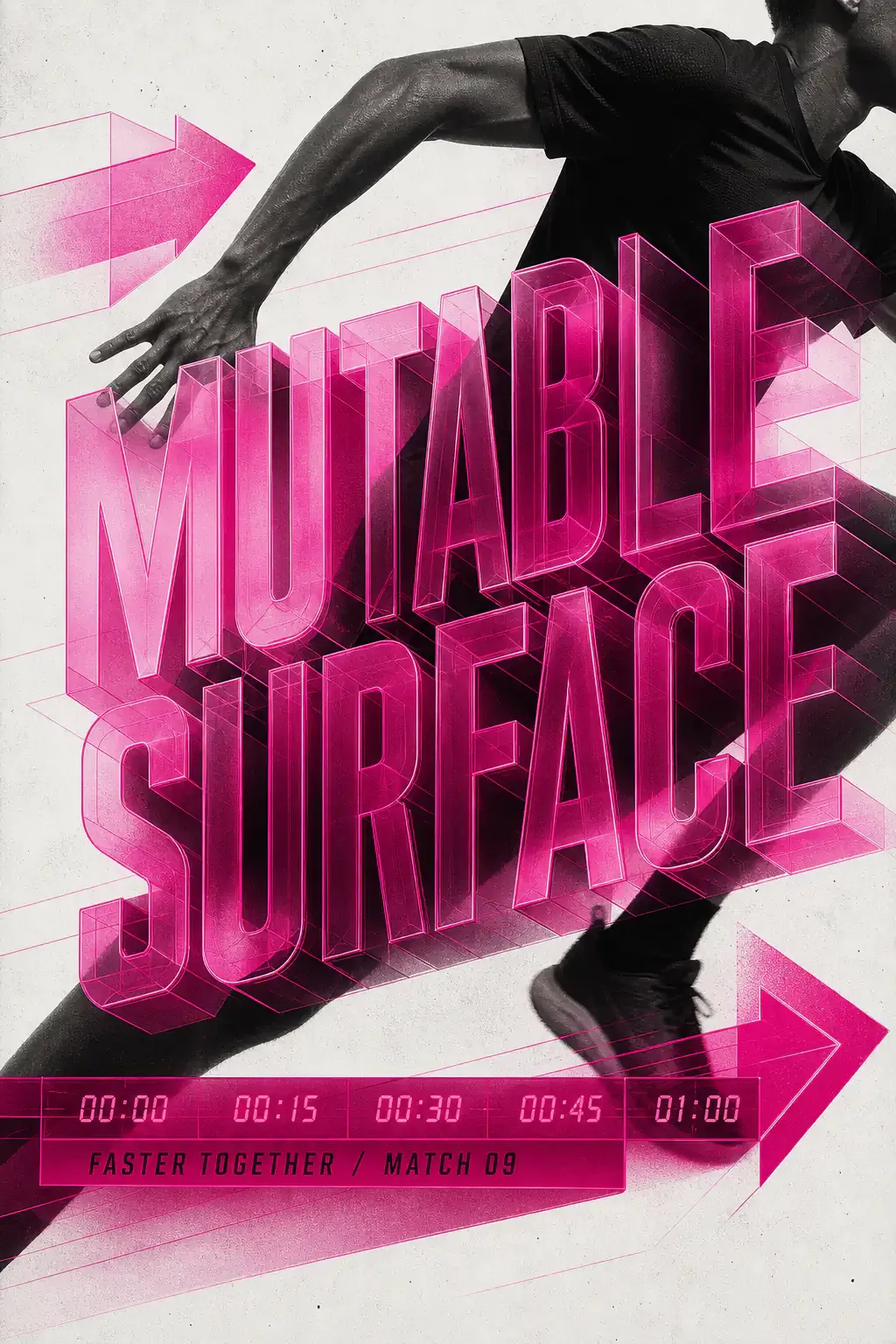 Mutable Surface Runner Sports Poster｜AI Image Generation Prompts