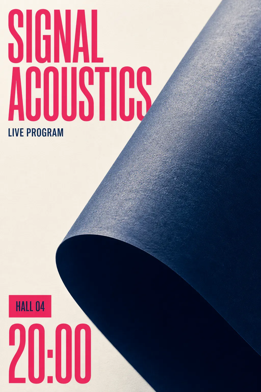 Signal Acoustics Live Program Event Poster｜AI Image Generation Prompts