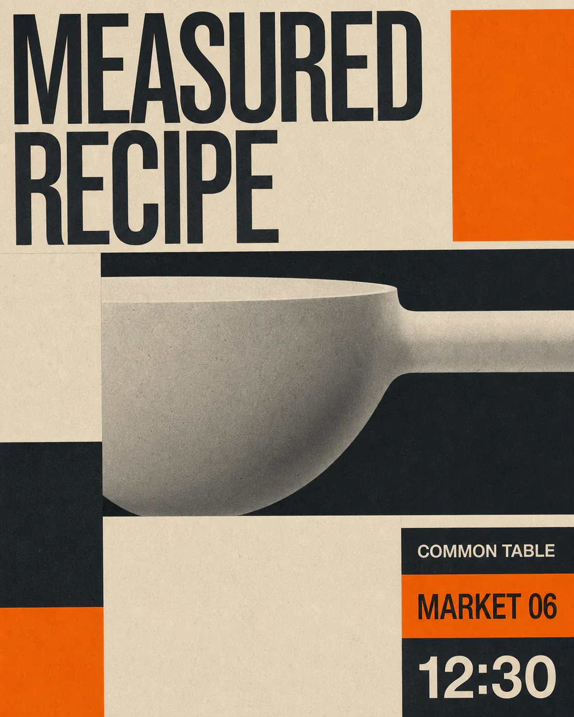 Measured Recipe Retro Poster Design｜AI Image Generation Prompts