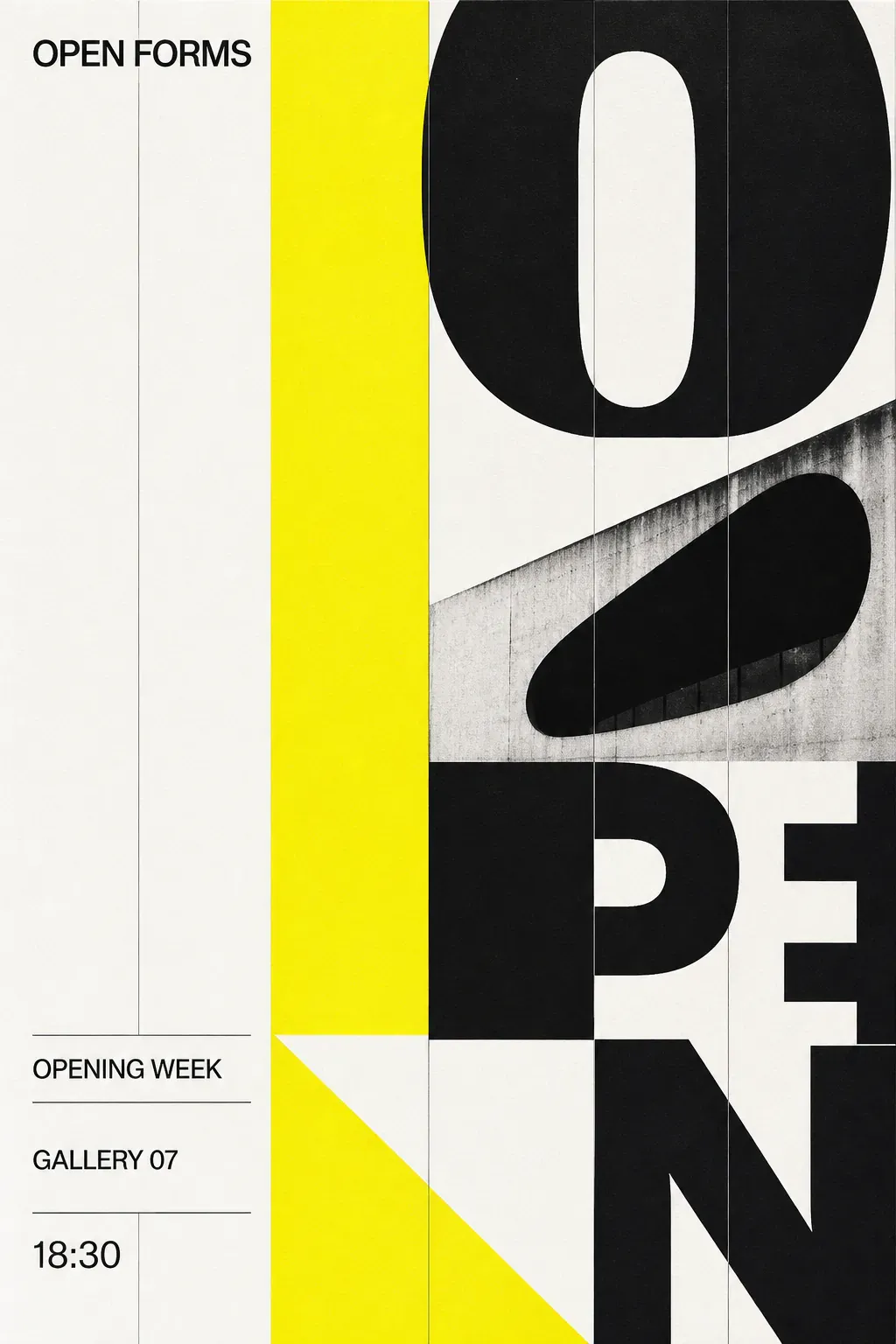 Open Forms Gallery 07 Opening Week Poster｜AI Image Generation Prompts