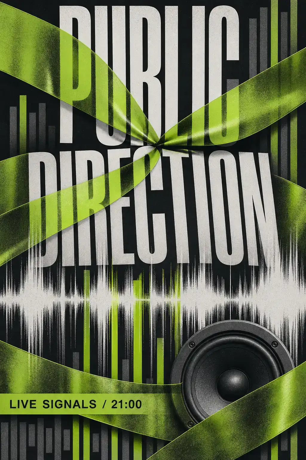 Public Direction Live Signals Music Event Poster｜AI Image Generation Prompts