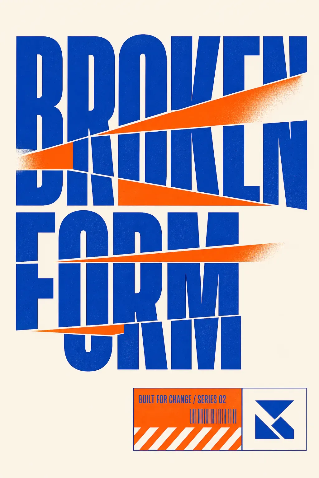 Brawn Form Typography Poster Design｜AI Image Generation Prompts