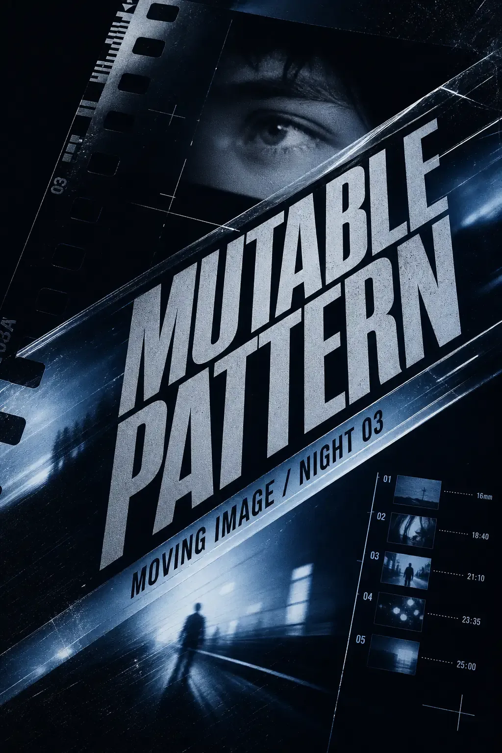 Mutable Pattern Moving Image Night 03 Poster｜AI Image Generation Prompts