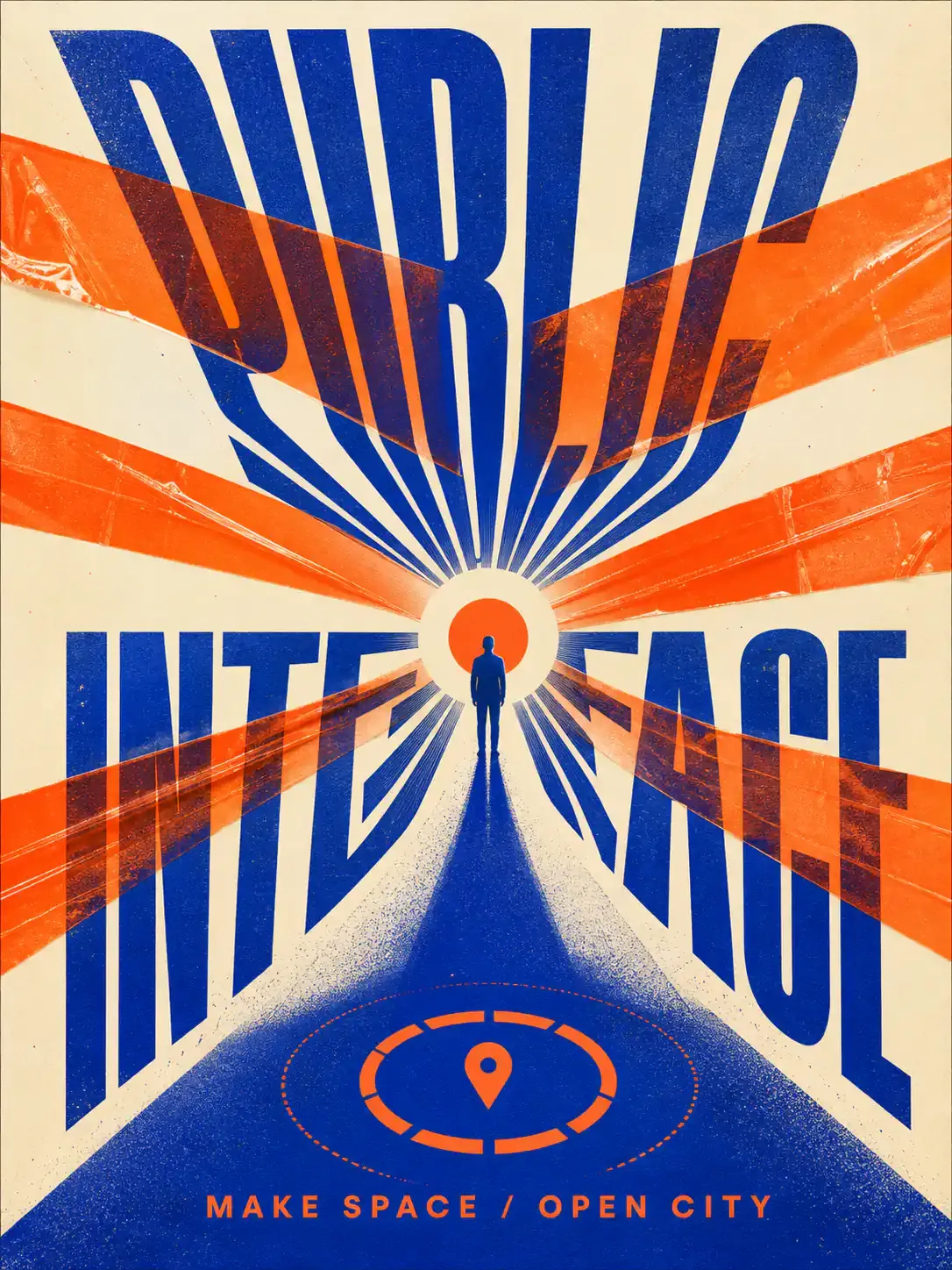 Public Interface Retro Urban Poster Design｜AI Image Generation Prompts