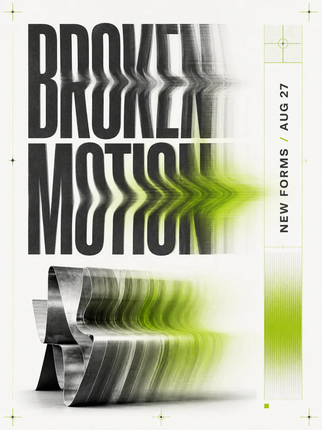 Broken Motion New Forms Poster Design｜AI Image Generation Prompts