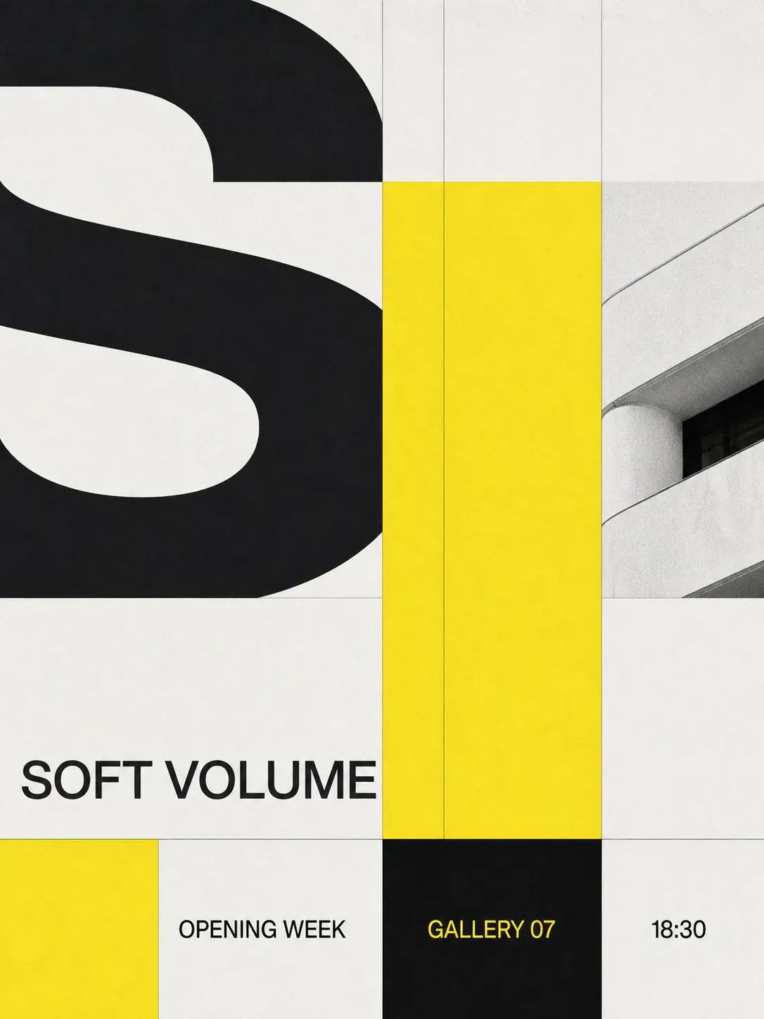 Soft Volume Opening Week Poster Design｜AI Image Generation Prompts