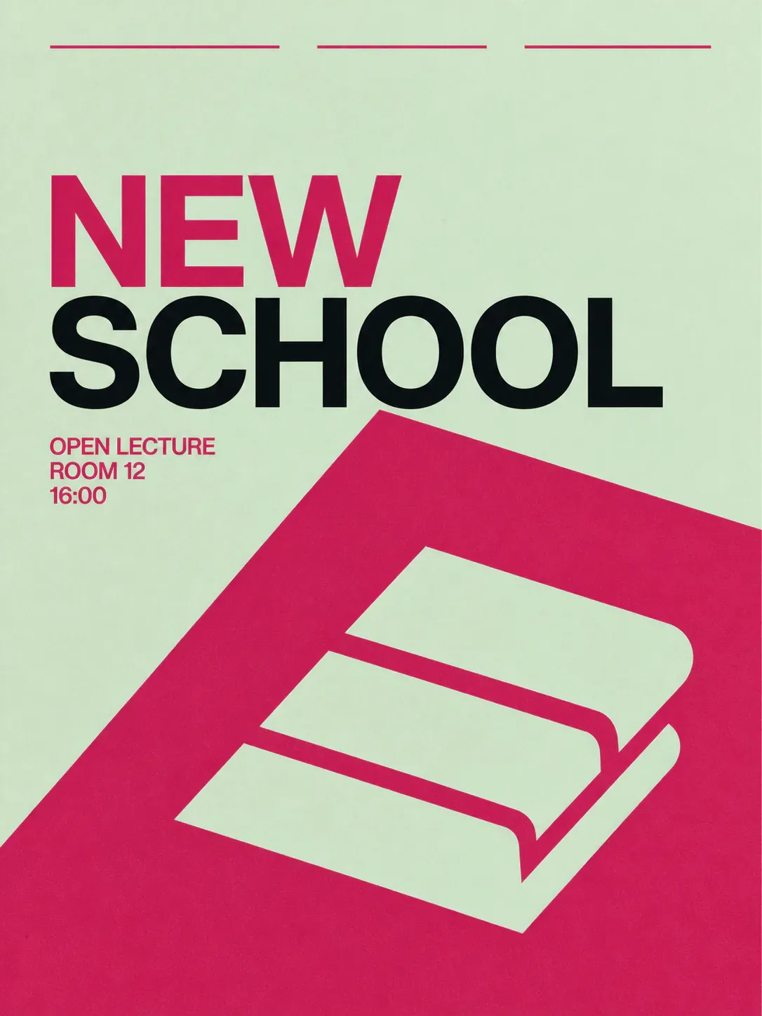 New School Open Lecture Graphic Poster｜AI Image Generation Prompts