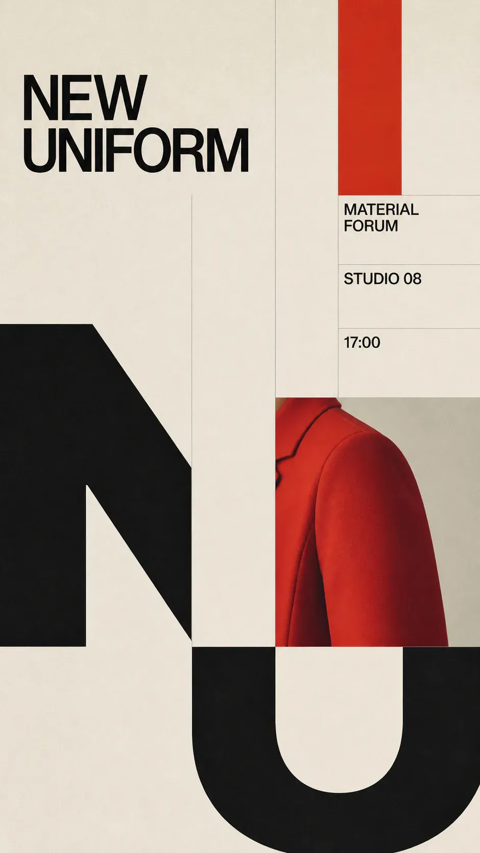 New Uniform Material Forum Event Poster｜AI Image Generation Prompts
