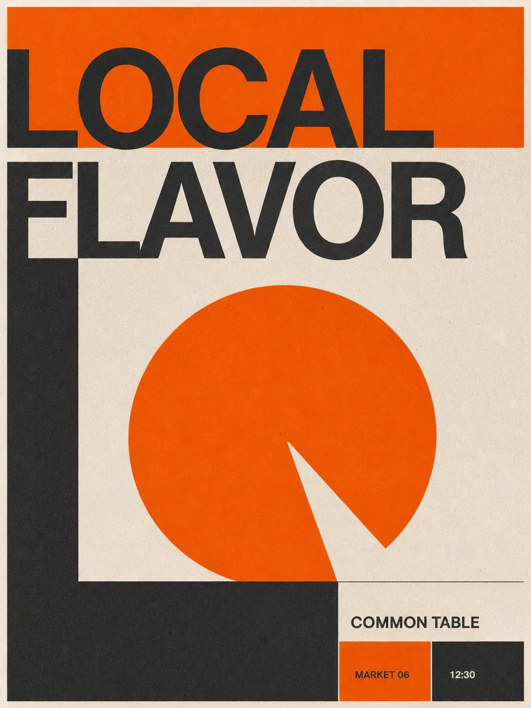 Local Flavor Common Table Market Poster Design｜AI Image Generation Prompts