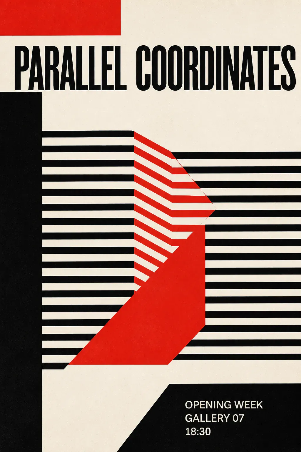 Parallel Coordinates Gallery 07 Opening Poster｜AI Image Generation Prompts