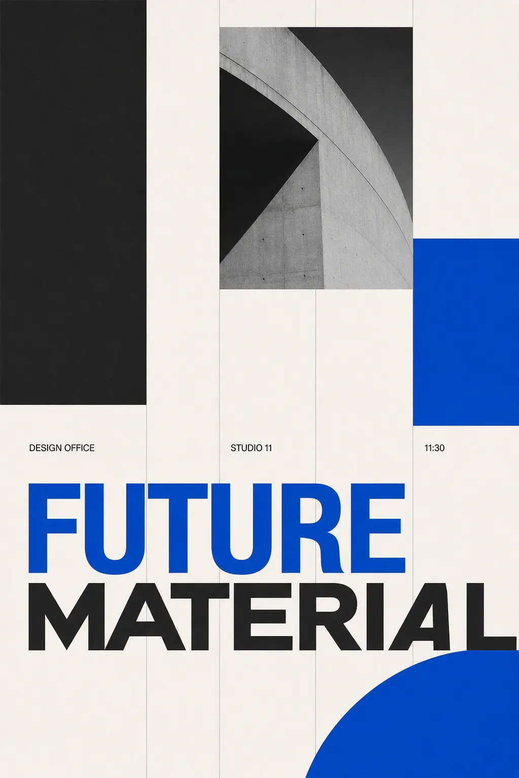 Future Material Graphic Design Poster｜AI Image Generation Prompts