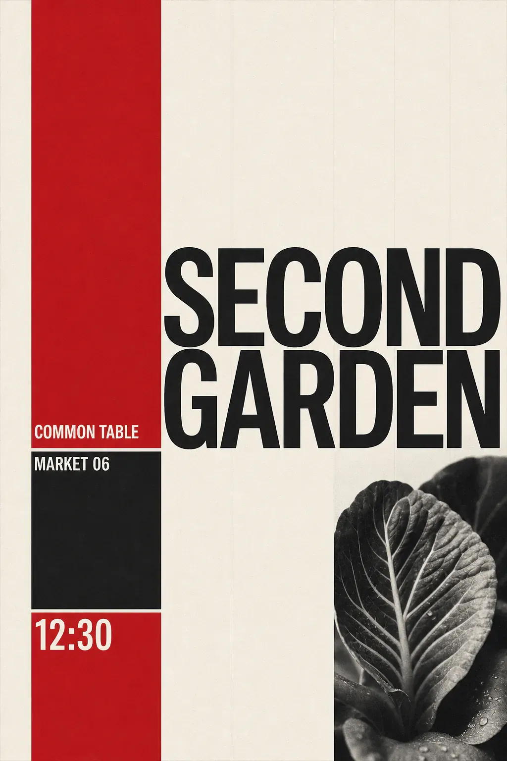 Second Garden Common Table Market 06 Poster｜AI Image Generation Prompts