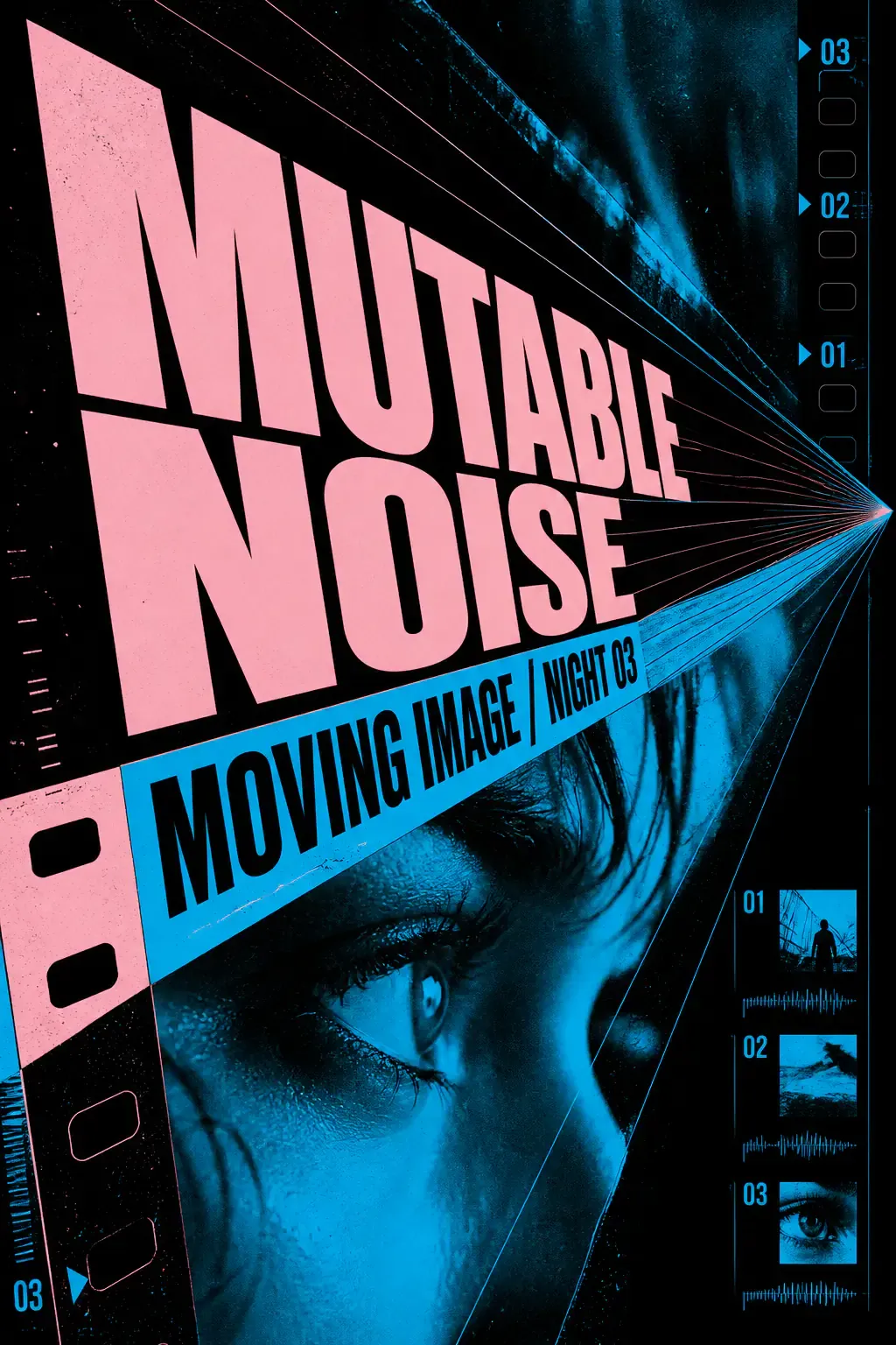 Mutable Noise Moving Image Night 03 Poster｜AI Image Generation Prompts
