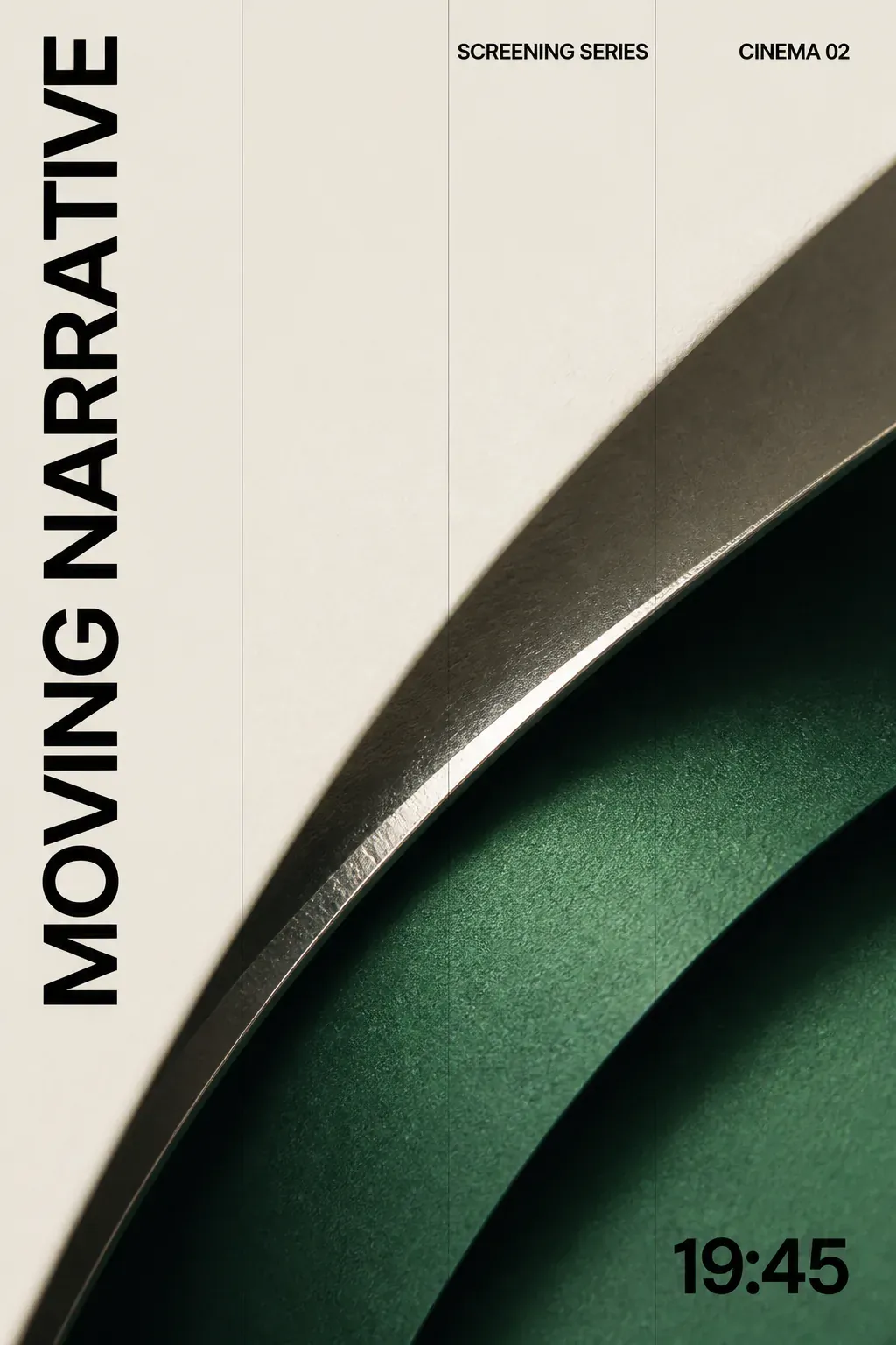 Moving Narrative Screening Series Cinema Poster｜AI Image Generation Prompts