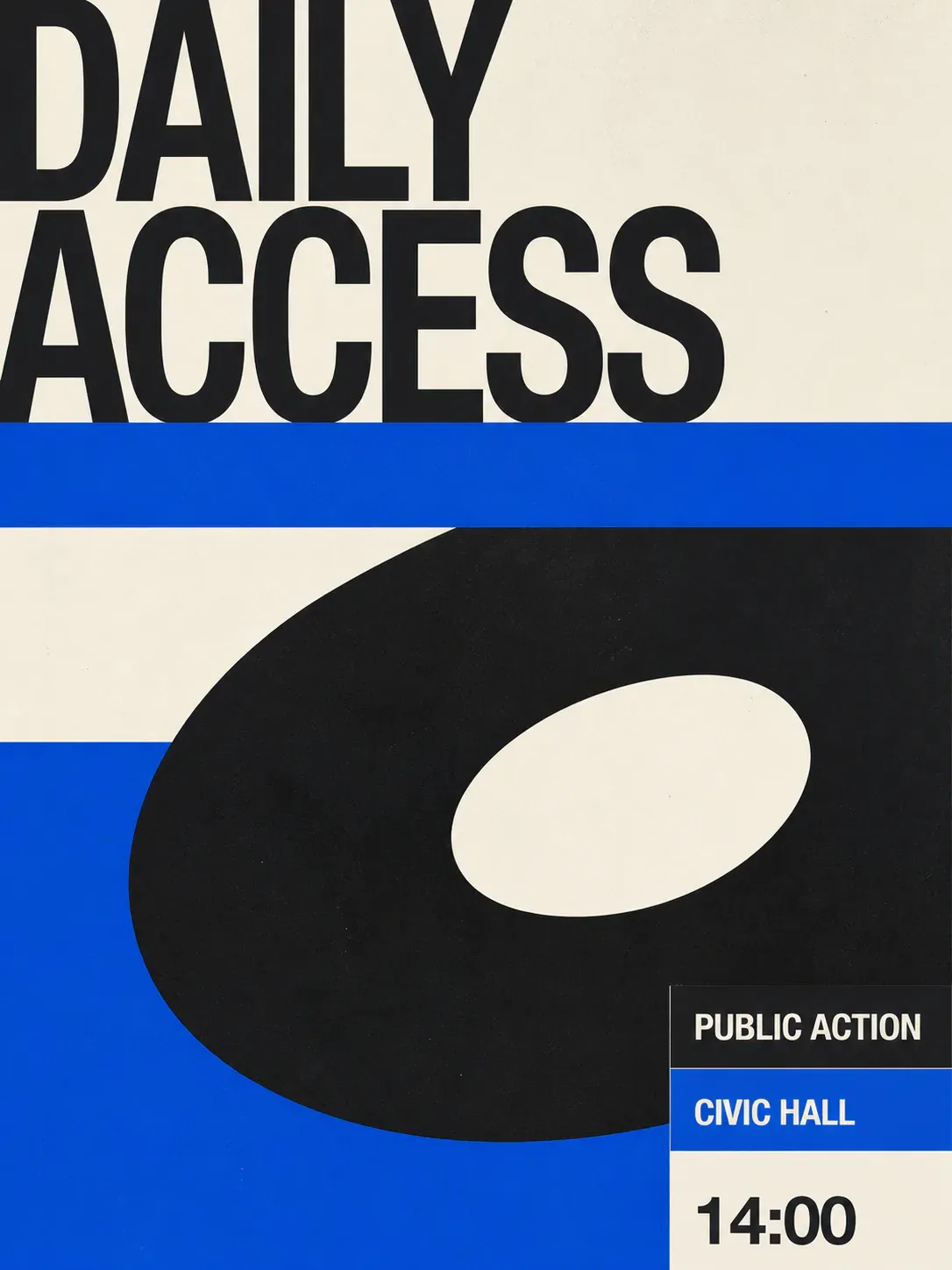 Daily Access Public Action Civic Hall Poster｜AI Image Generation Prompts