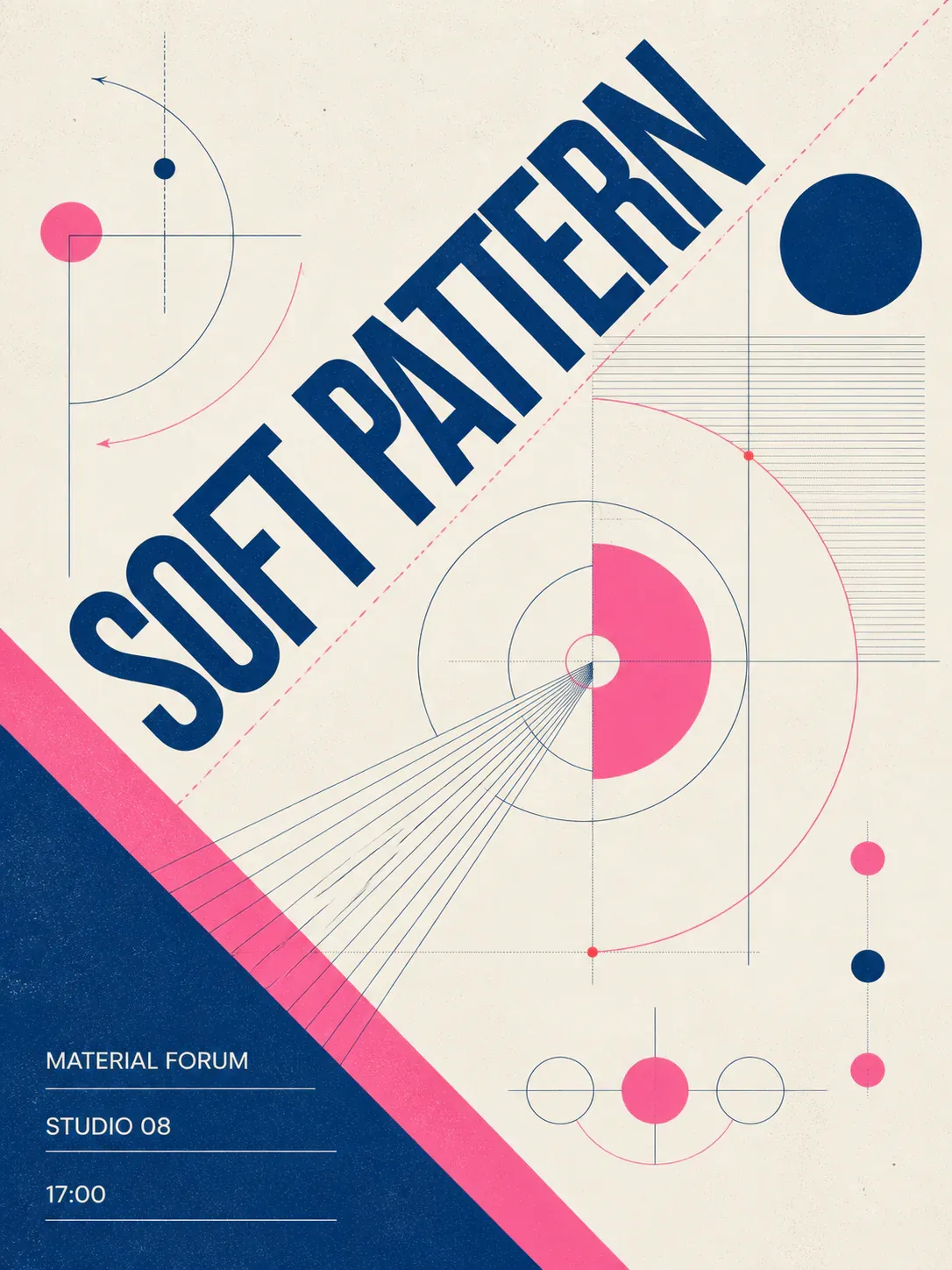 Soft Pattern Geometric Poster Design｜AI Image Generation Prompts
