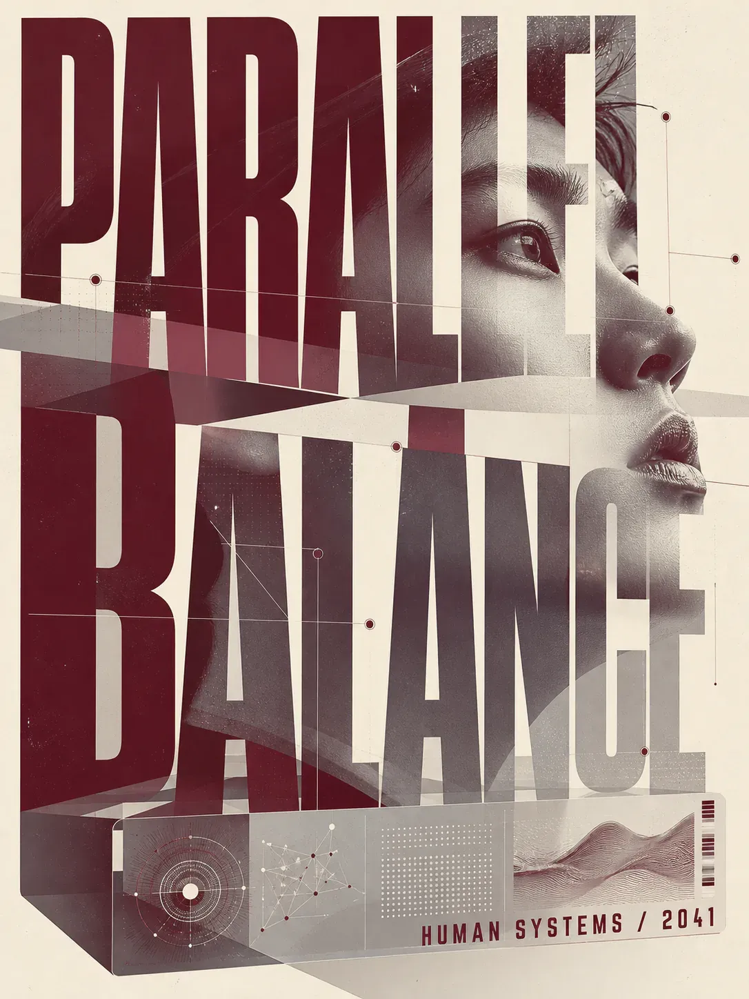 Parallel Balance Human Systems 2041 Graphic Poster｜AI Image Generation Prompts