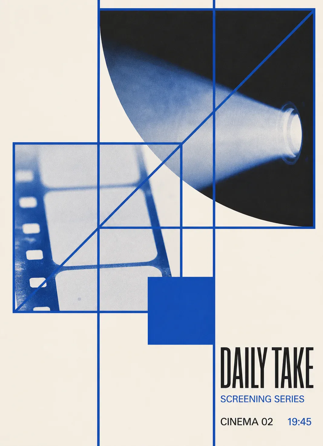 Daily Take Screening Series Cinema Poster｜AI Image Generation Prompts