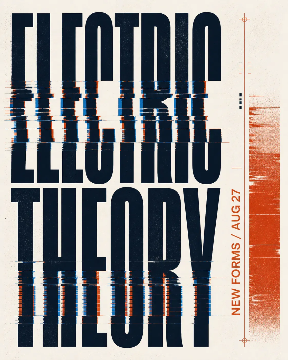 Electric Theory Glitch Typography Poster｜AI Image Generation Prompts
