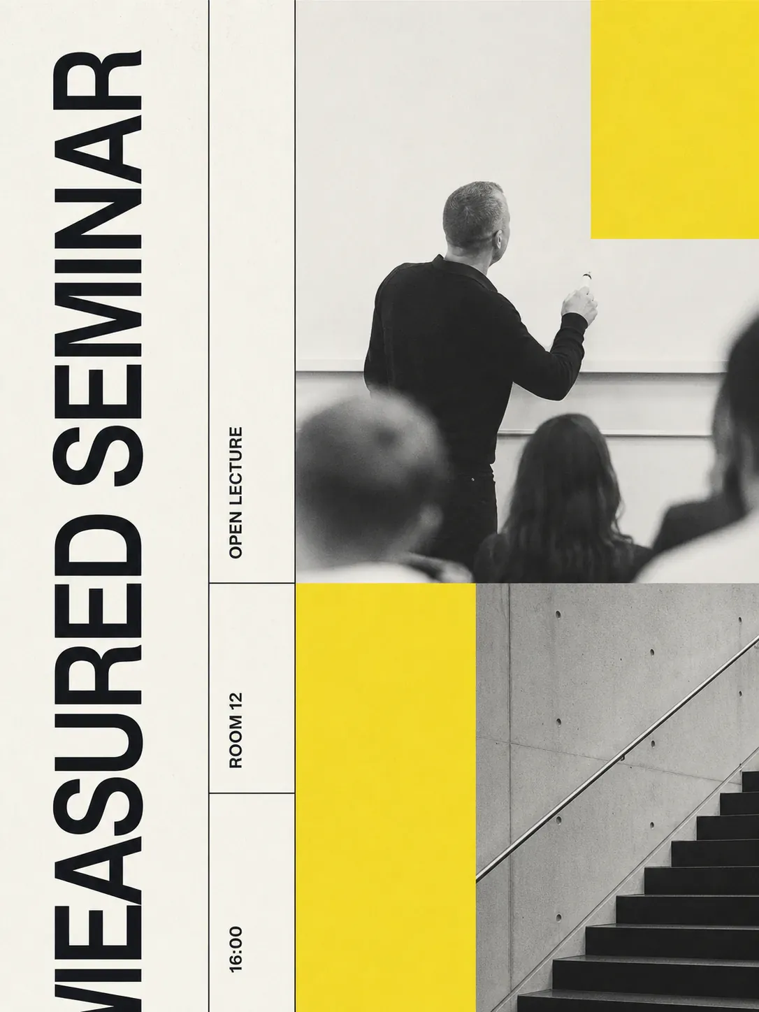 Measured Seminar Open Lecture Poster Design｜AI Image Generation Prompts