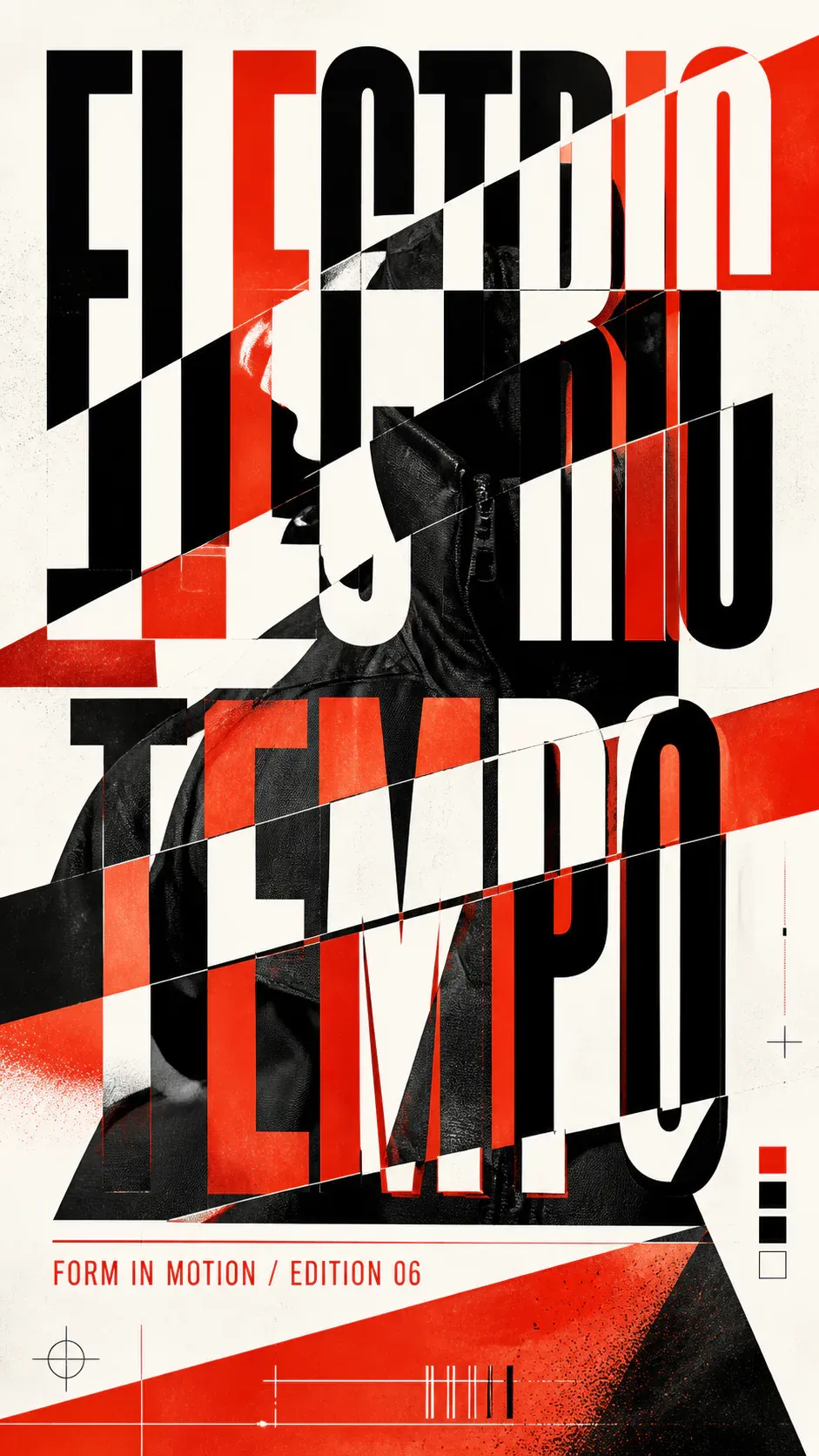 Electric Tempo Form In Motion Poster Design｜AI Image Generation Prompts