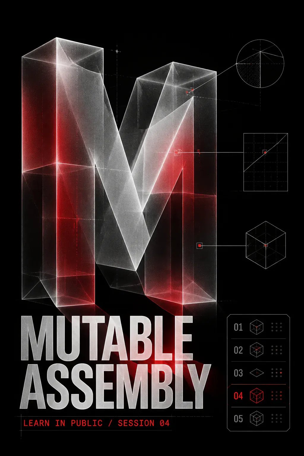 Mutable Assembly Session 04 Poster Design｜AI Image Generation Prompts