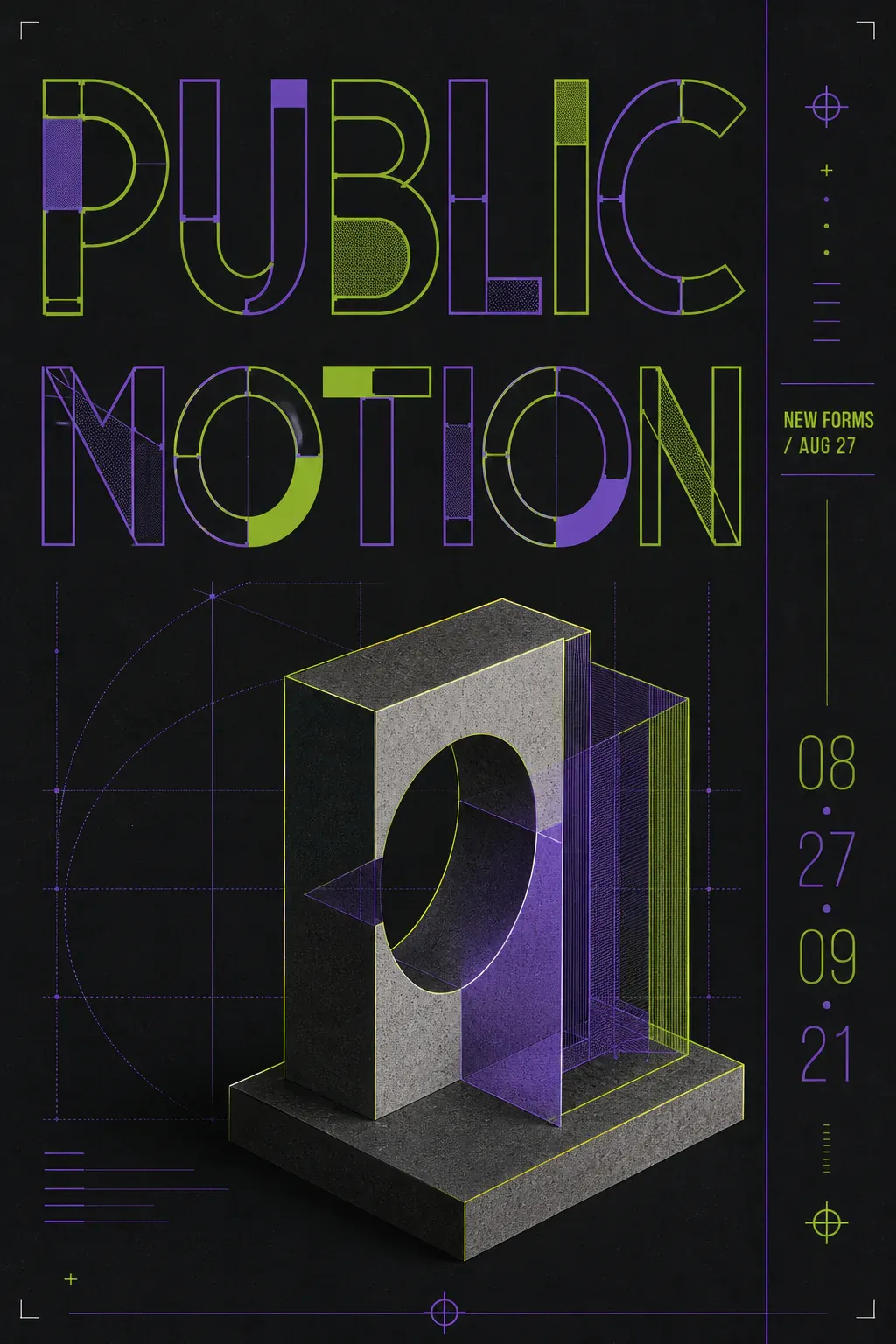 Public Notion New Forms Event Poster｜AI Image Generation Prompts