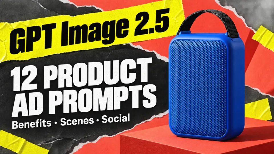 12 GPT Image 2.5 Product Ad Prompts