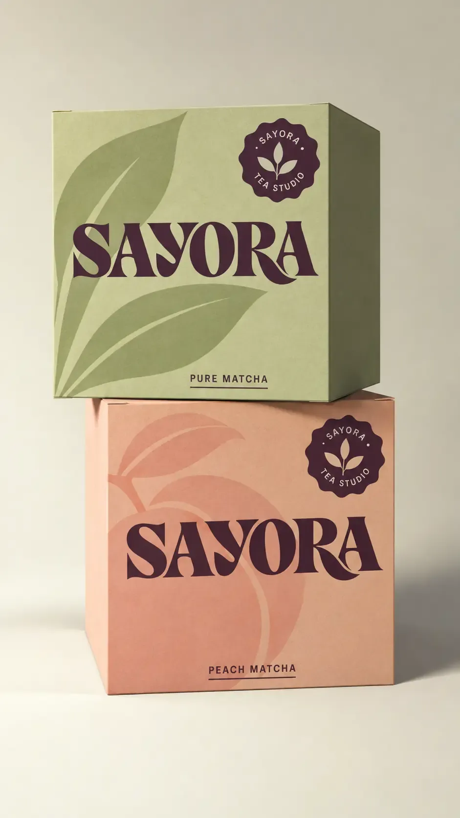 サヨラ・ティースタジオ ピュア＆ピーチ抹茶ボックス｜AI画像生成プロンプト