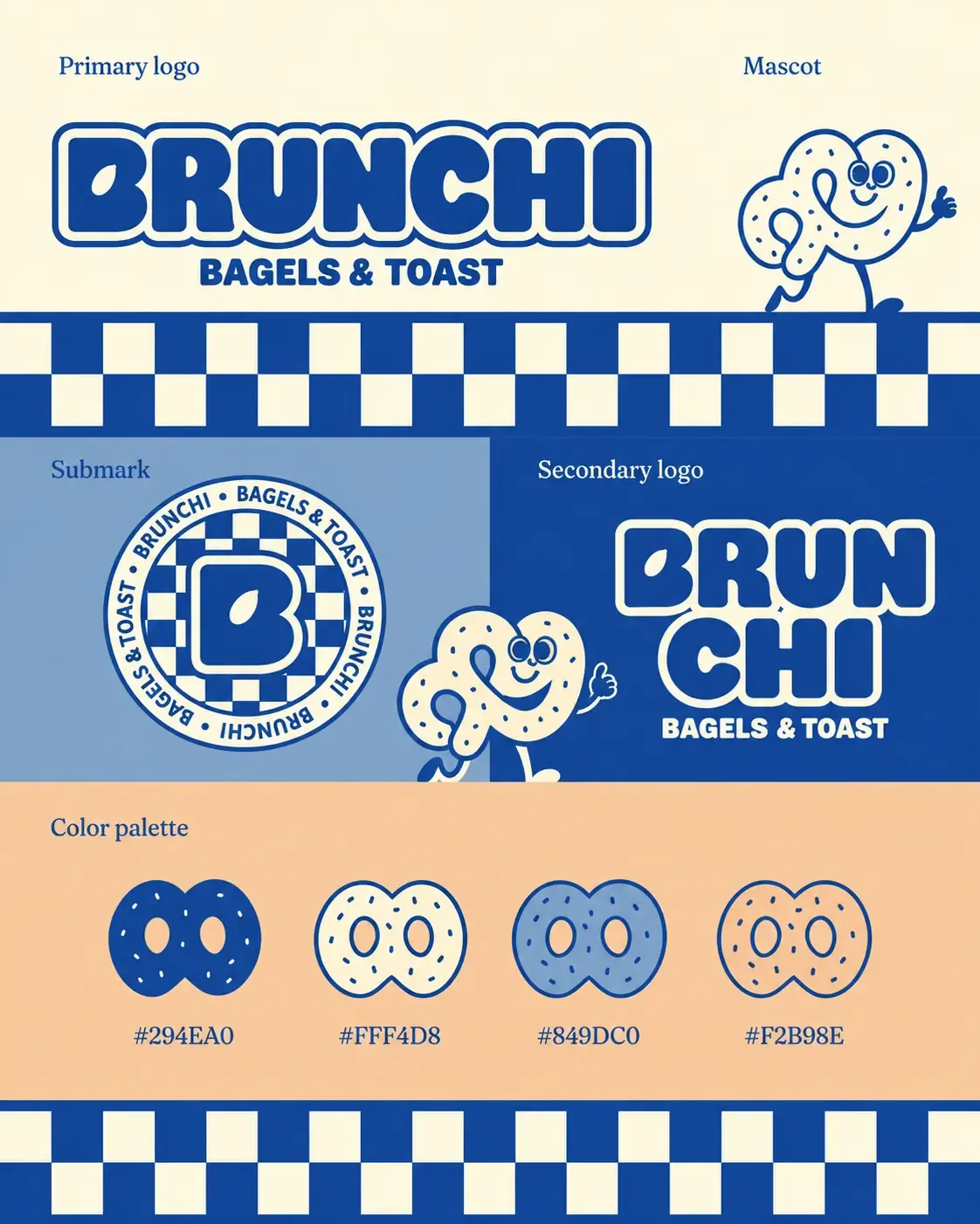 Identidad de marca y diseño de logotipo para Brunchi Bagels & Toast | Prompts para la generación de imágenes por IA