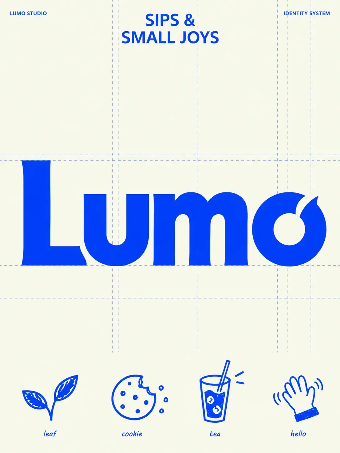 Diseño del sistema de identidad de marca de Lumo Studio | Prompts para la generación de imágenes por IA