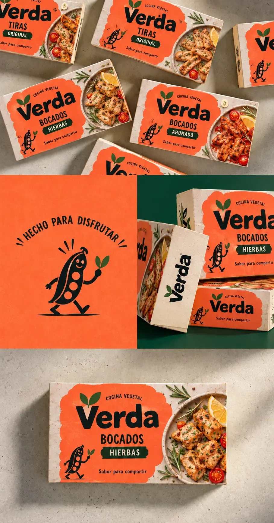 Verda Gemüseküche Snackbox-Verpackungsdesign | AI-Bildgenerierungs‑Prompts