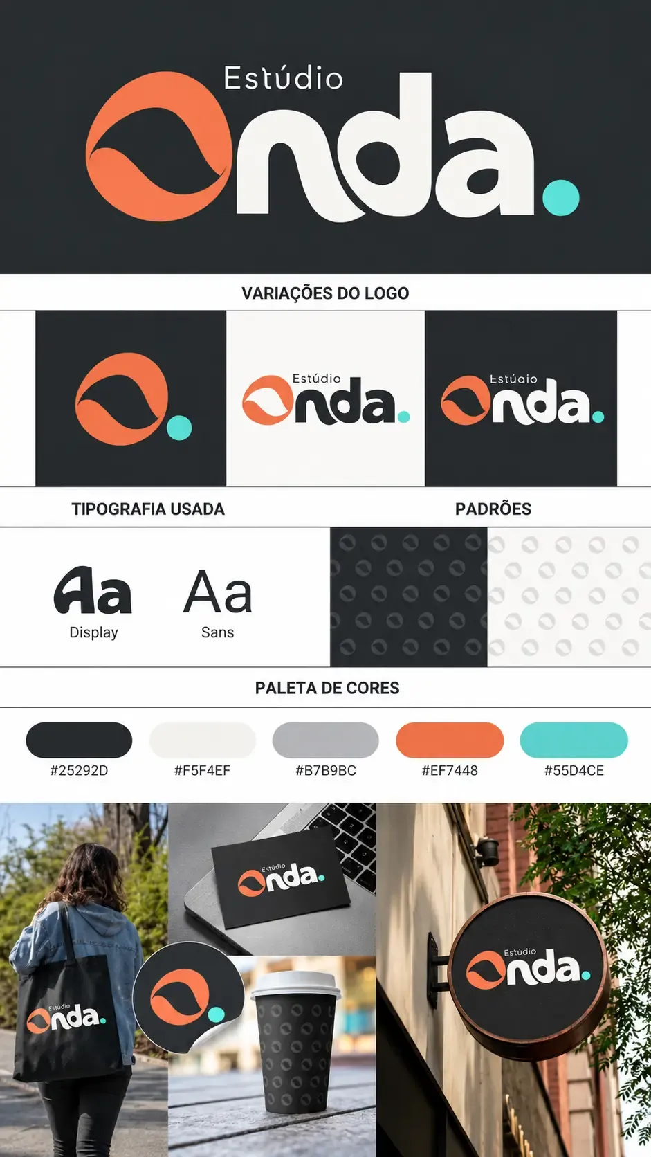 Estudio Onda: Identidad de marca y sistema de diseño de logotipos | Prompts para la generación de imágenes por IA