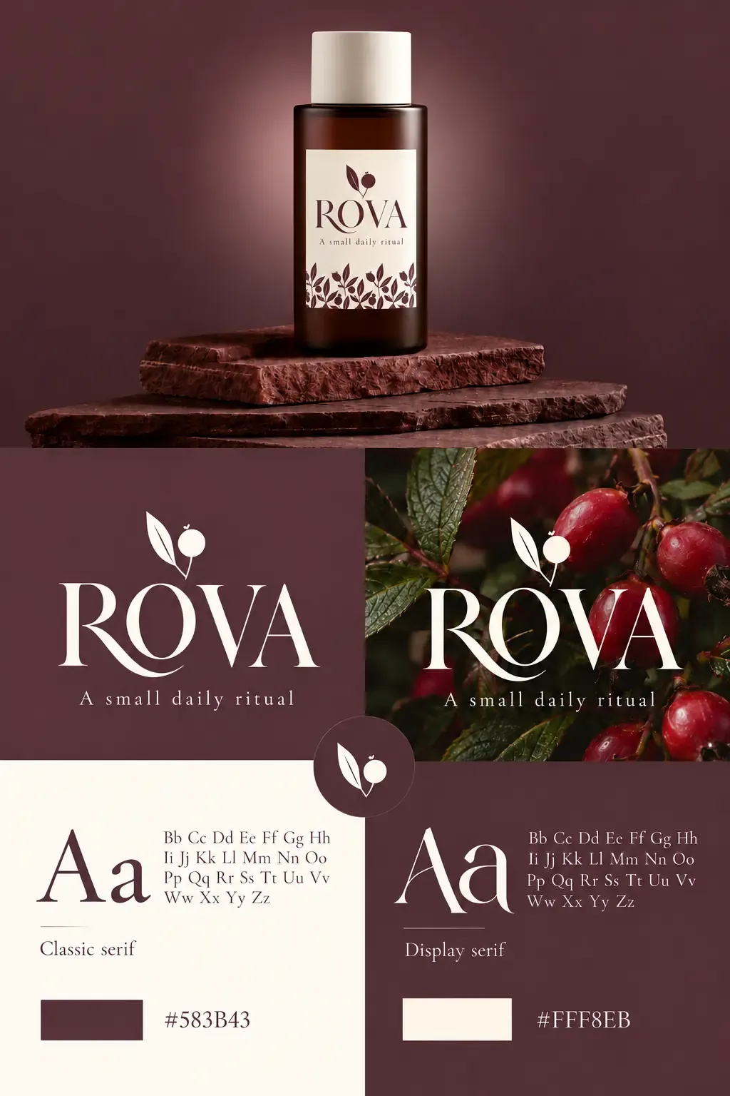 Identidad de marca y diseño visual de ROVA | Prompts para la generación de imágenes por IA